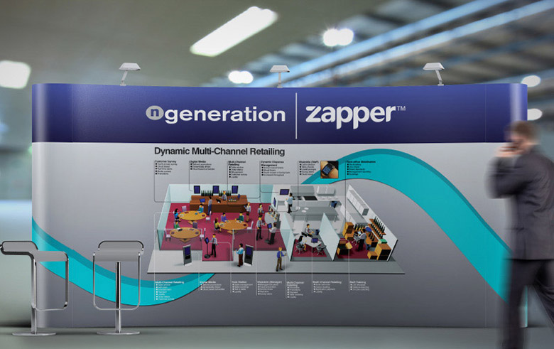 Exhibition Design - PU Zapper Stand