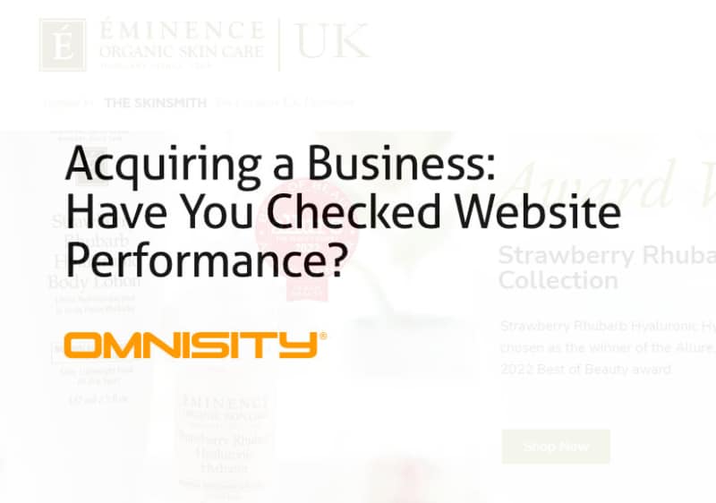 Due Diligence Blog Image Skinsmith Font Acquiring a Business: Have You Checked Website Performance?