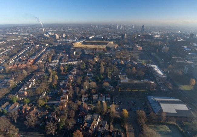Wolverhampton Marketing Agency An aerial view of wolverhampton city centre